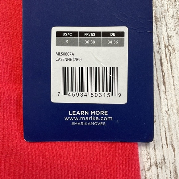 Marika NWT Cayene Red 7” Athletic Bike Shorts Size Small - Picture 4 of 9